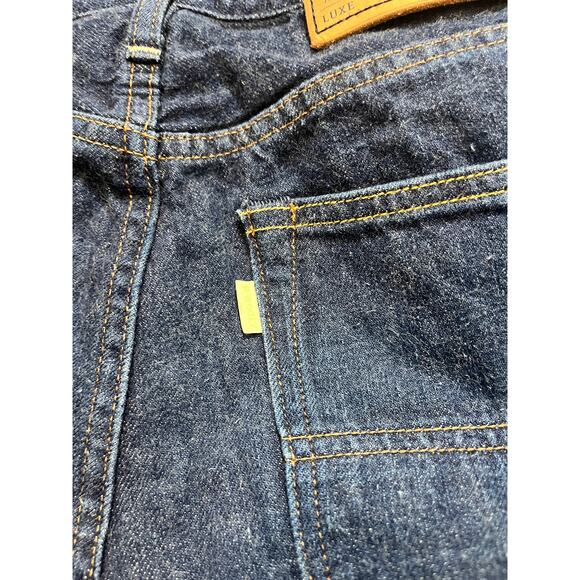 Big John Selvedge Japanese Okayama Denim Jeans Dark Blue Japan RARE Size 30 - Picture 9 of 14